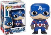 Funko Pop! Marvel Civil War Captain America: - Captain America #125 Vaulted