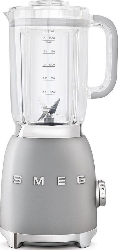 SMEG BLF01SVEU - Blender - Zilver - 800W - 1,5L - Jaren '50 stijl