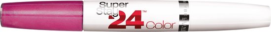 Maybelline Superstay 24H Lippenstift in de kleur Plum Seduction, met de applicatorkant en de kleur zichtbaar.