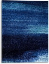 Acrylglas - Donker Blauw/Licht Blauw Kleurenmix  - 30x40cm Foto op Acrylglas (Wanddecoratie op Acrylglas)