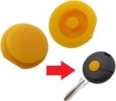 Autosleutel YMRS1 Rubber Pad knop geel 2 stuks geschikt voor Smart Fortwo sleutel  MB Smart 451 Afstandsbediening auto Sleutelbehuizing.