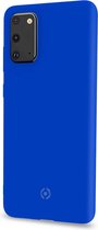 Celly Feeling Samsung S20 hoes- Siliconen buitenkant met antikras binnenkant - Blauw