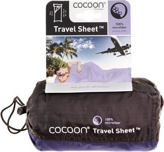 Cocoon TravelSheet - Lakenzak - Microfiber - Cranberry van Cocoon — afbeelding 2