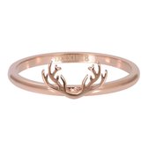 iXXXi Jewelry Vulring 2 mm Symbol Antlers Rosegoudkleurig - maat 19