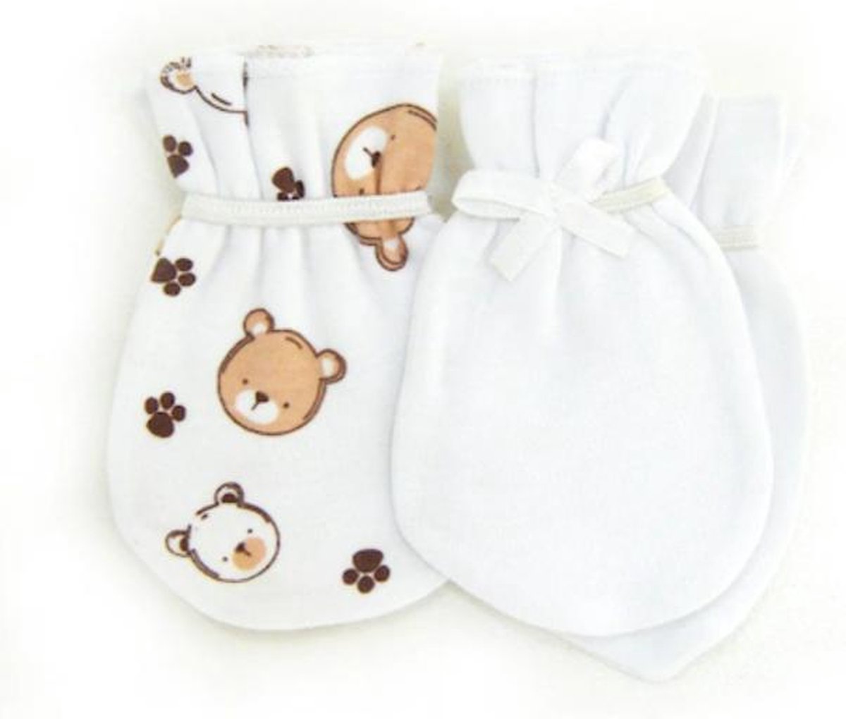 Moufles bébé anti griffures et anti grattage - lot de 2 paires