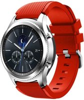 Siliconen Smartwatch bandje - Geschikt voor  Samsung Gear S3 silicone band - rood - Horlogeband / Polsband / Armband