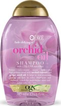 OGX Shampoo Fade-Defying + Orchid Oil Shampoo 385ml - Speciaal voor gekleurd haar - Beschermd alle kleuren - Orchideeën olie - Vitemine E