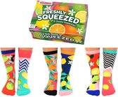 United Odd Socks 6 Dames Sokken Freshly Squeezed - maat 37 tot 42