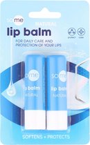 Lippenbalsem naturel - 2 stuks - Lip balm natural