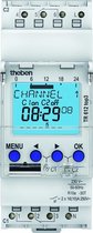 Theben 6120130 TR 612 top3 - digitale 2-kanaals timer met app-programmering, perfect voor LED's, timers