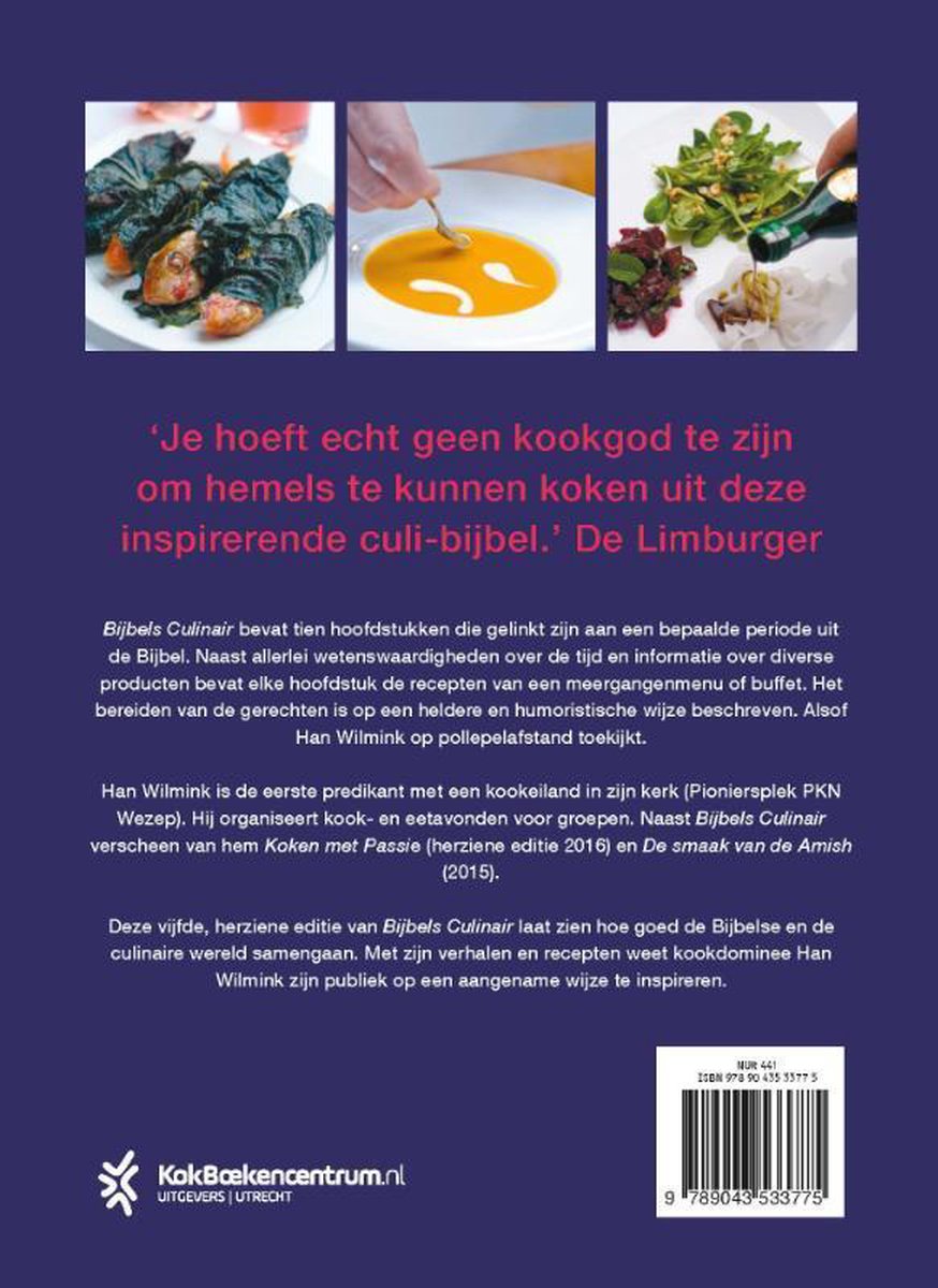 Bijbels culinair - back cover