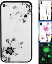 BackCover Magic Glass - Glow in the dark hoesje - Telefoonhoesje voor Apple iPhone 6/6S - Bloemenprint