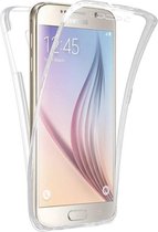 Hoesje CoolSkin 2 Side - Dubbelzijdig hoesje - 360 full body protectie - Telefoonhoesje voor Samsung J3 2016 - Transparant