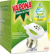 VAPONA Green Action Muggenbestrijding - Pro Nature Anti Mug Muggenstekker - 45 nachten
