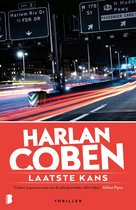 Boekcover: Harlan Coben - Laatste Kans. Met een rode achtergrond, de tekst 'LAATSTE KANS' en een verwijzing naar de auteur.