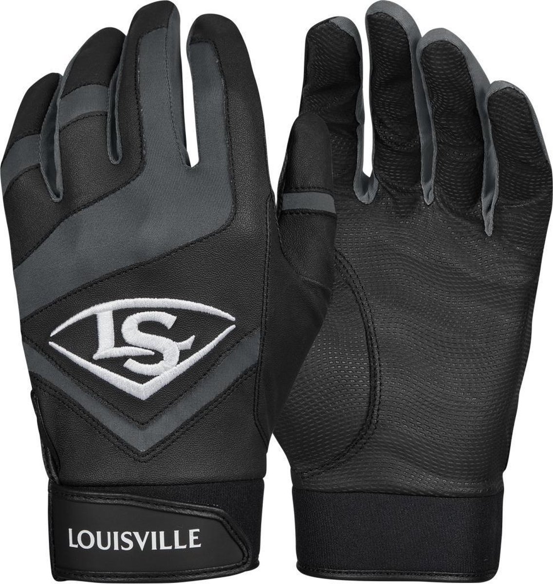 Louisville Slugger Genuine Batting Gloves Zwart Youth L