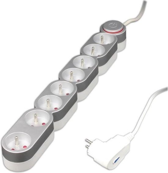 BRENNENSTUHL Stekkerdoos Super-Solid 8-voudig 45° met overspanningsbeveiliging, snoer 2,5 m kopen