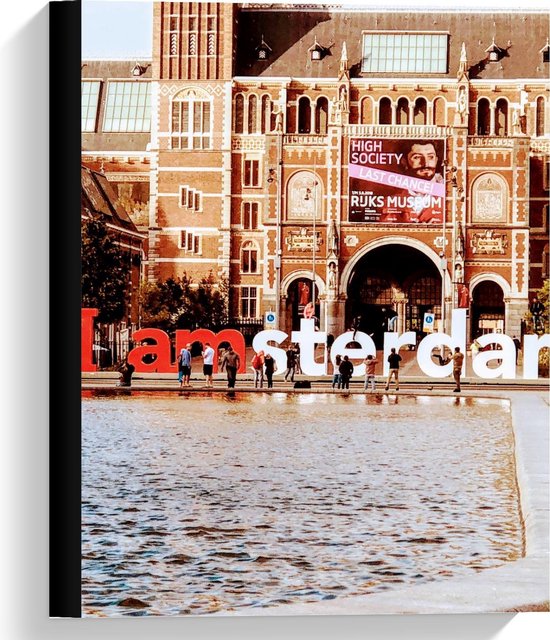 Canvas - ''I Amsterdam'' Letters - Foto op Canvas Schilderij (Wanddecoratie op Canvas)