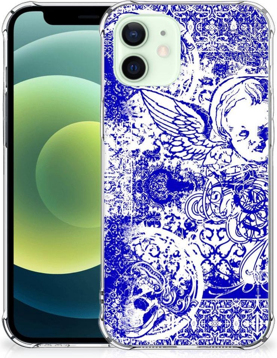 Extreme Case iPhone 12 Mini Angel Skull Blauw