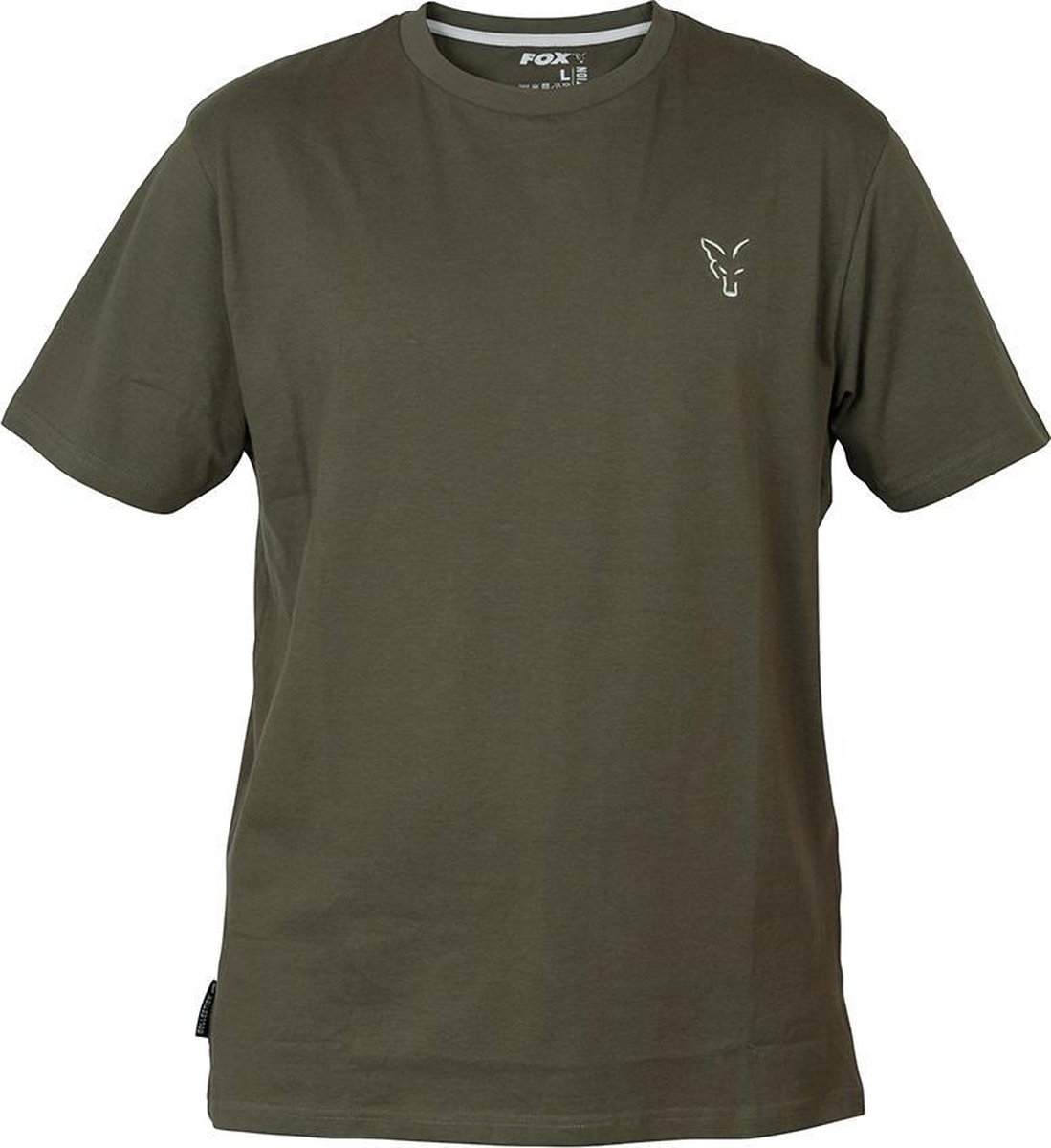 Fox Collection Green/Silver - T-Shirt - Maat L - Zilver