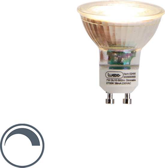 Lampe LED LUEDD GU10 dimmable 7W 2700K