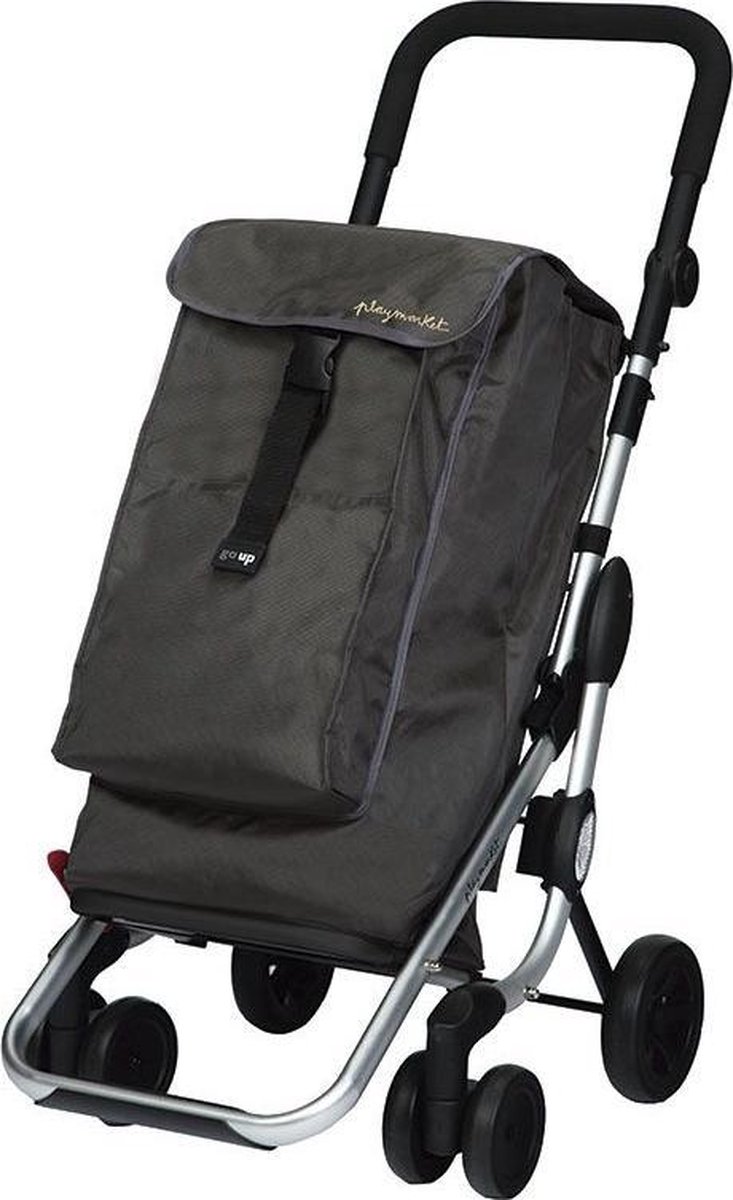 Playmarket Go Up Boodschappentrolley Dark Grey