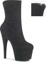 Pleaser Plateau Laarzen, Paaldans schoenen -37 Shoes- ADORE-1042 Paaldans schoenen Zwart