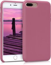 kwmobile telefoonhoesje voor Apple iPhone 7 Plus / iPhone 8 Plus - Hoesje met siliconen coating - Smartphone case in donkerroze