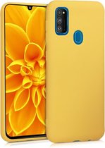 kwmobile telefoonhoesje voor Samsung Galaxy M30s - Hoesje voor smartphone - Back cover in honinggeel