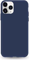 Samsung Galaxy A21s siliconen hoesje - Navy Blauw - shock proof hoes case cover - Telefoonhoesje met leuke kleur -