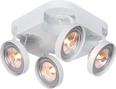 Lucide VERSUM AR111 Plafondspot - LED Dimb. - G53 (AR111) - 4x10W 2700K - Wit