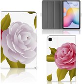 Bookcase Hoesje Samsung Galaxy Tab S6 Lite | Tab S6 Lite 2022 Hoesje met Standaard Roses