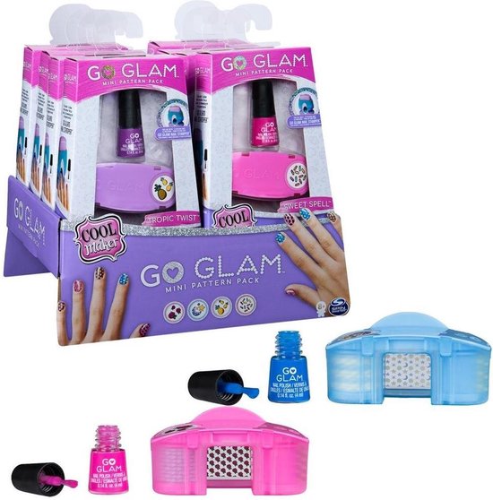 Cool Maker, recharge de mini coffret de motifs Tropic Twist GO GLAM,  décorez 25 ongles avec la machine GO GLAM Nail Stamper