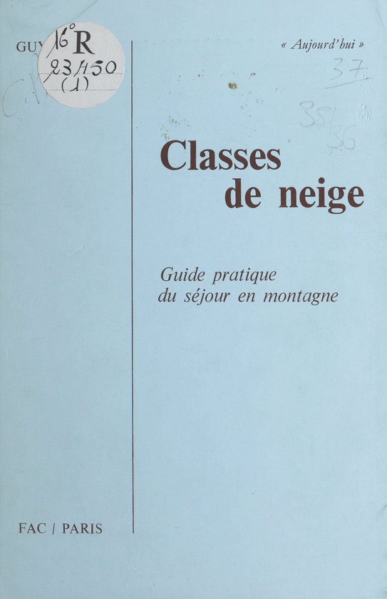 Classes de neige - cover