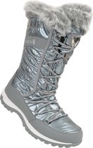 Dare2B Kardrona II Metallic waterdichte Snow Boots met rand van imitatiebont voor dames, Wandelschoenen zilver
