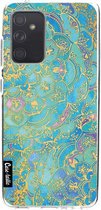 Casetastic Samsung Galaxy A52 (2021) 5G / Galaxy A52 (2021) 4G Hoesje - Softcover Hoesje met Design - Sapphire Mandala Print