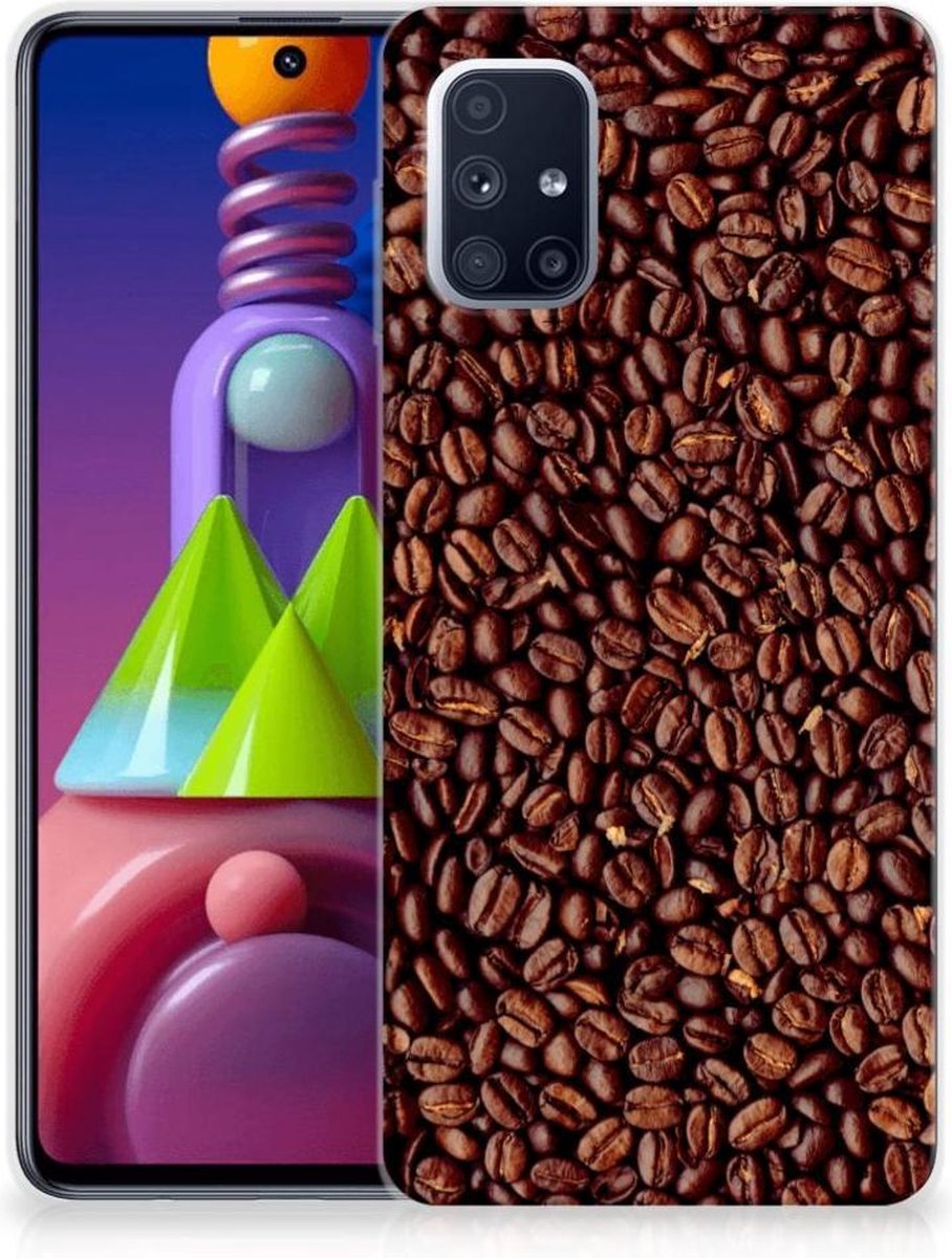 Samsung Galaxy M51 Siliconen Case Koffiebonen