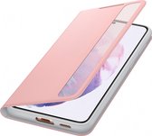 Samsung Smart Clear View Antibacteriële Hoesje - Samsung Galaxy S21 Plus - Roze