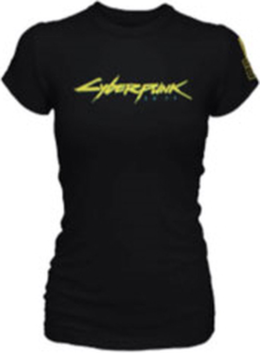 Cyberpunk 2077 - Logo Black Woman T-Shirt - S