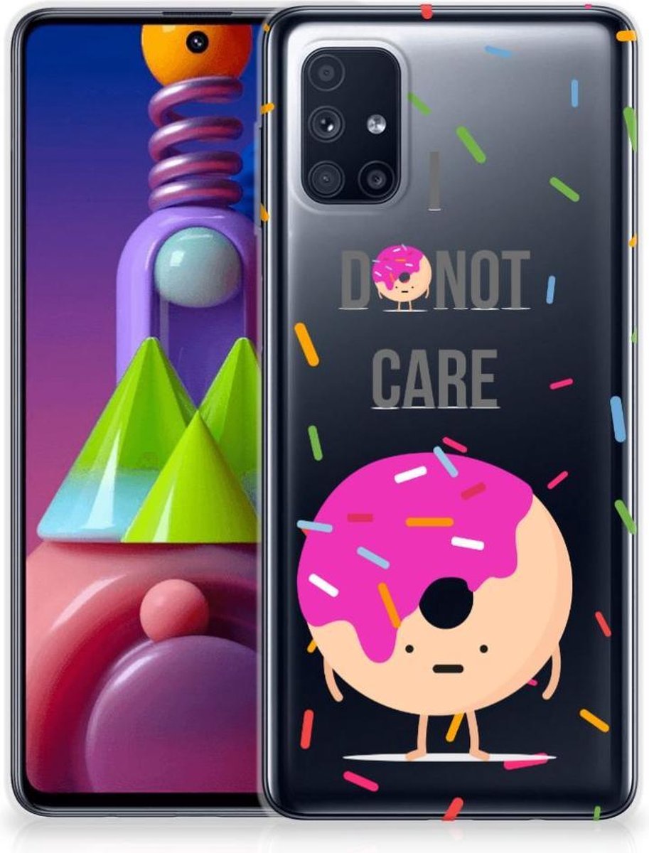 Samsung Galaxy M51 Siliconen Case Donut Roze