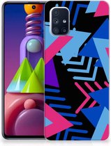 Smartphone hoesje Geschikt voor Samsung Galaxy M51 TPU Case Funky Triangle
