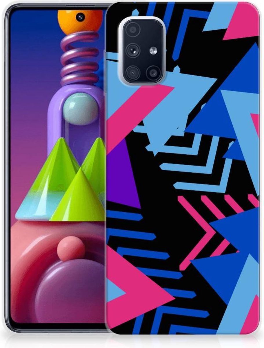 Samsung Galaxy M51 TPU Hoesje Funky Triangle