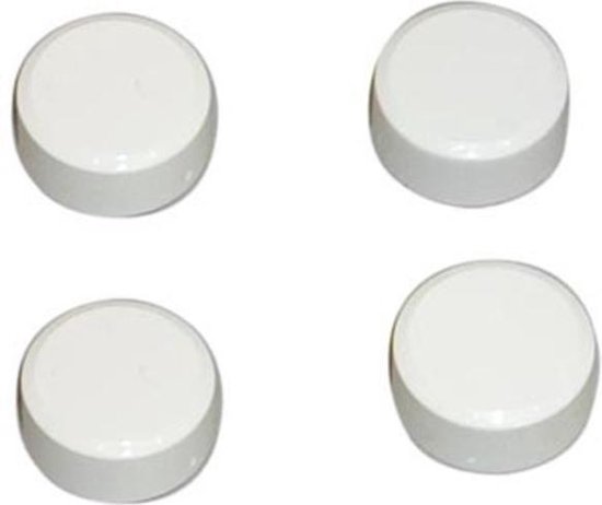 Spiegelklemmen U-vorm zilver 4 stuks