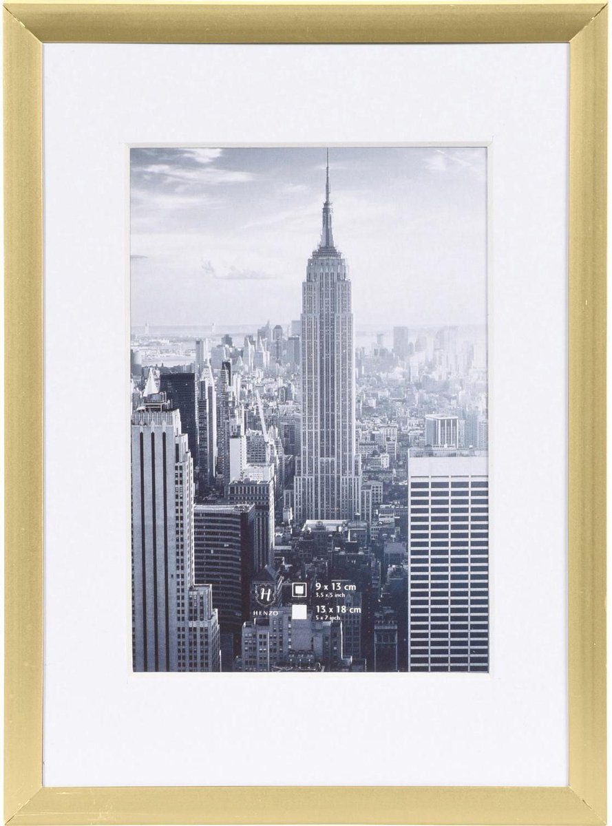 Fotolijst - Henzo - Manhattan - Fotomaat 13x18 cm - Goud