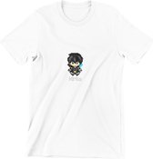 Pixel Art T-Shirt Sword Art Online | Kirito | Anime Japanse Manga | Cadeau voor geek en gamer| Wit Maat S