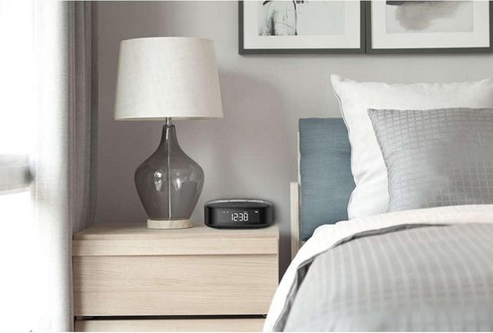PHILIPS TAR3505 - Digitale wekkerradio DAB+, Dubbel Alarm, Slaaptimer, Compact Ontwerp, Dab+/Fm-Digitale Radio, Automatische Tijdsynchronisatie, Batterijbeveiliging, Zwart, 13.1 x 13.1 x 5.4 cm