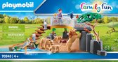 PLAYMOBIL Family Fun Dierenpark Leeuwen in het buitenverblijf - 70343