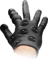 Silicone Stimulation Glove - Black - Stimulation Glove - black - Discreet verpakt en bezorgd