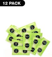 Ribbed, Dotted & Flared - 12 pack - Condoms - natural latex-plain color - Discreet verpakt en bezorgd