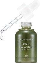 Nature Republic Snail Solution Ampoule - Super Zachte Parel Huid - Skin Filler Boost - Dewy Glow & Softening - K-Beauty - Koreaanse Skincare - Korean Beauty